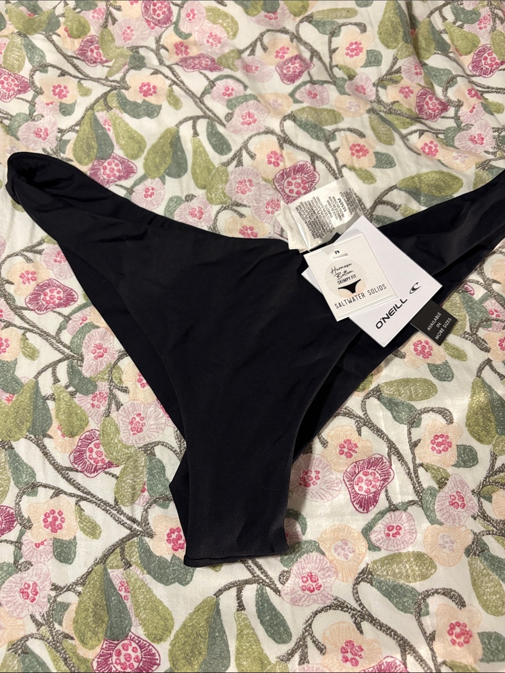O'Neill Black Swim Bikini Bottom - Minimal Low-Rise